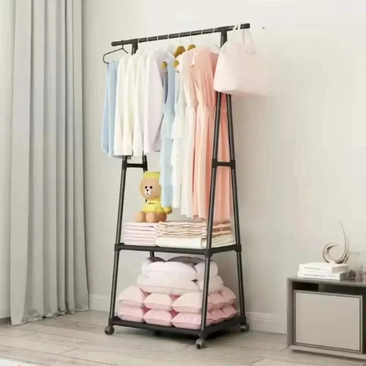 Multipurpose Triangle Rack with Movable Wheel