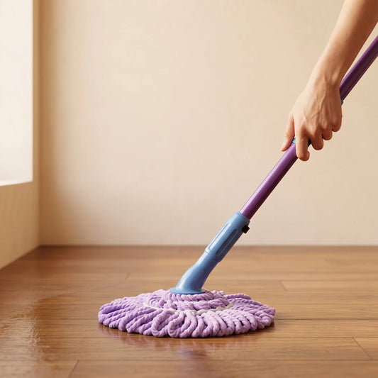 Telescopic Self-Wringing Twist Mop with 360° Rotating Head