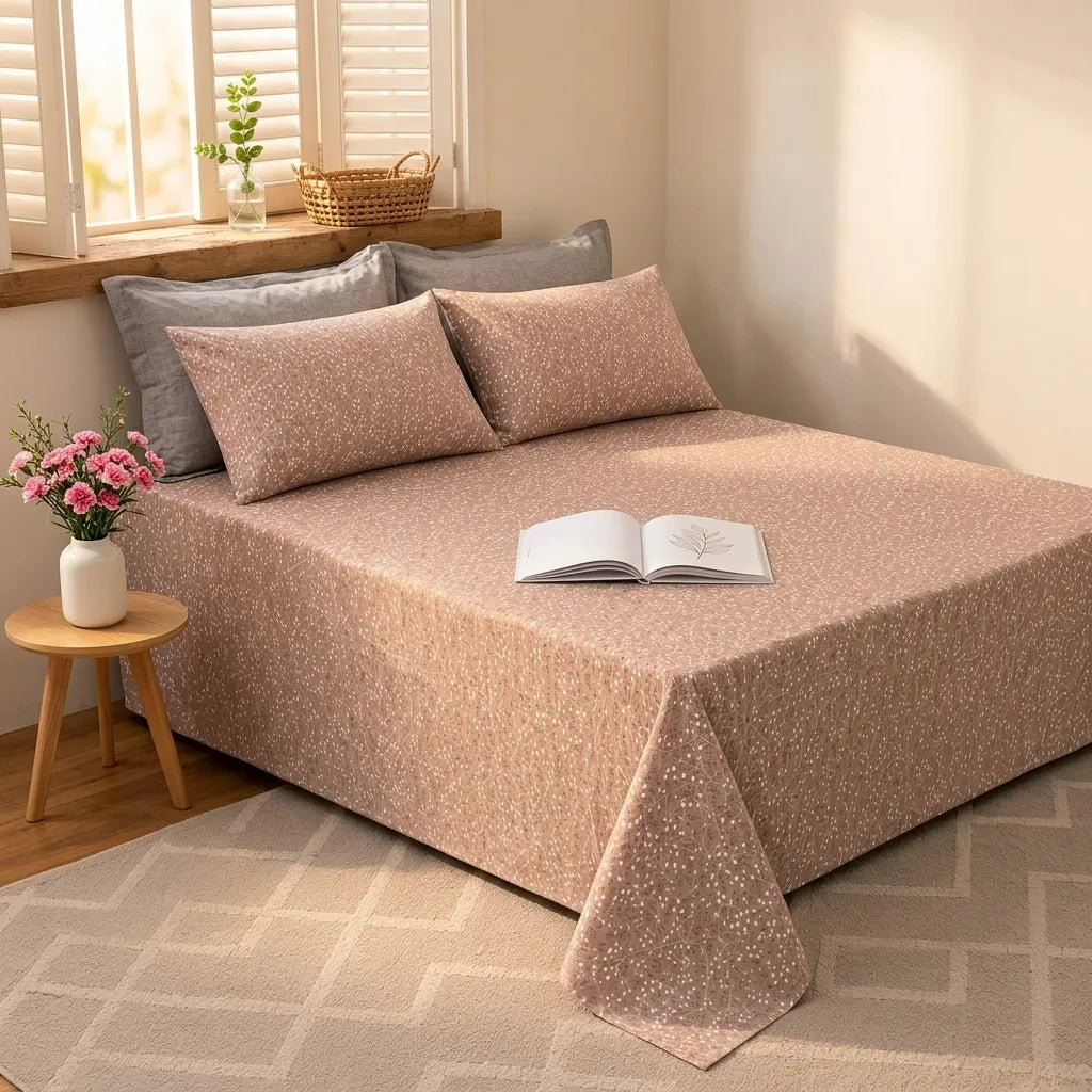 3 Pcs Whispering Woods Dusty Rose Bedding Set