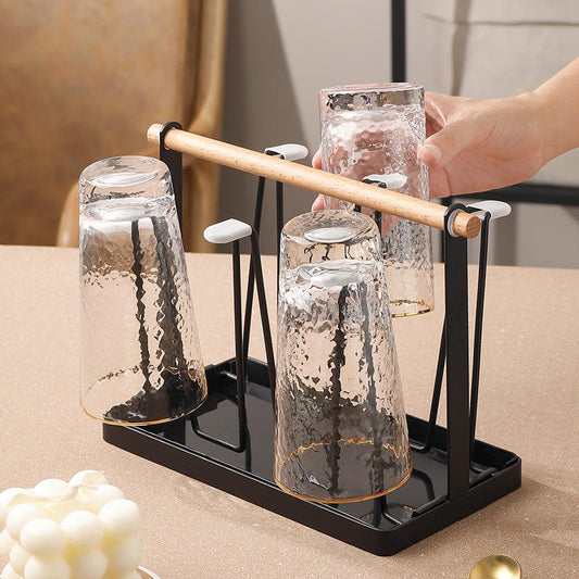 Metal Tableware & Cup Storage Rack | Freestanding Draining Kitchen Organiser