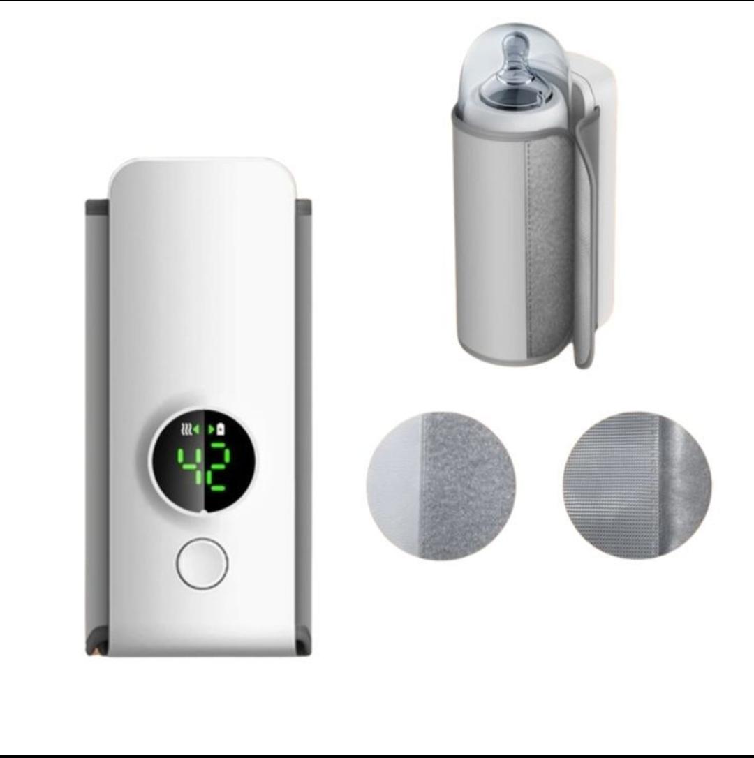 Baby Bottle Warmer with Digital Display – Rechargeable Milk Heating Bag