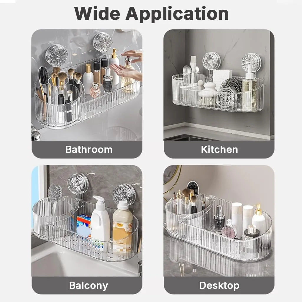 Wall Mounted 360° Rotating Acrylic Organizer