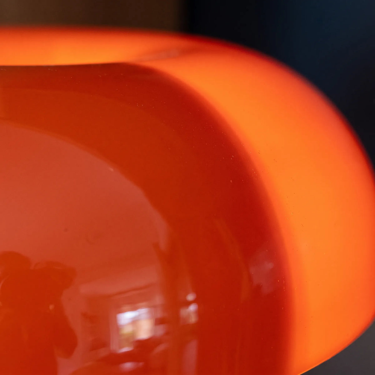 Retro Orange Mushroom Table Lamp – Modern Decorative Desk Light