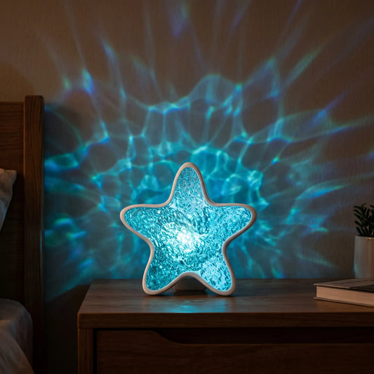 Starfish Crystal Projector Lamp – Ocean Glow Night Light