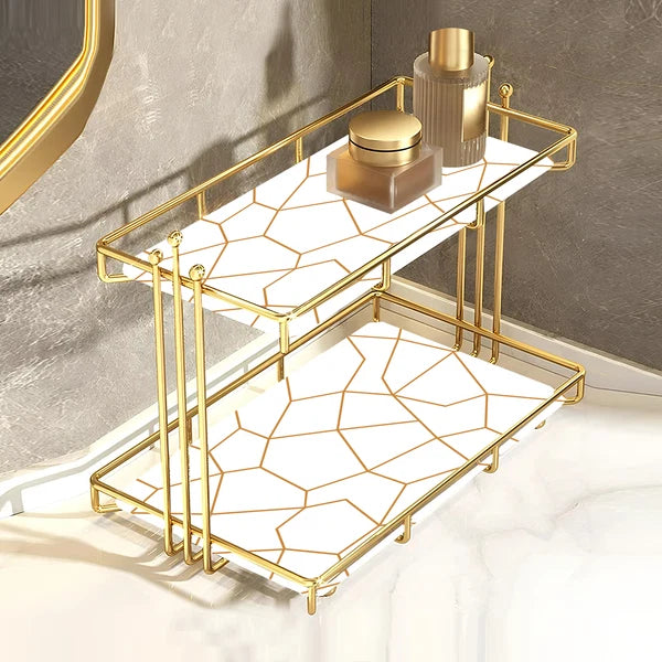 2-Tier Vanity Storage Organiser | Makeup & Beauty Essentials Holder