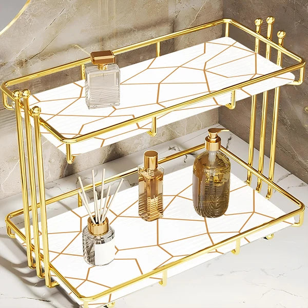 2-Tier Vanity Storage Organiser | Makeup & Beauty Essentials Holder