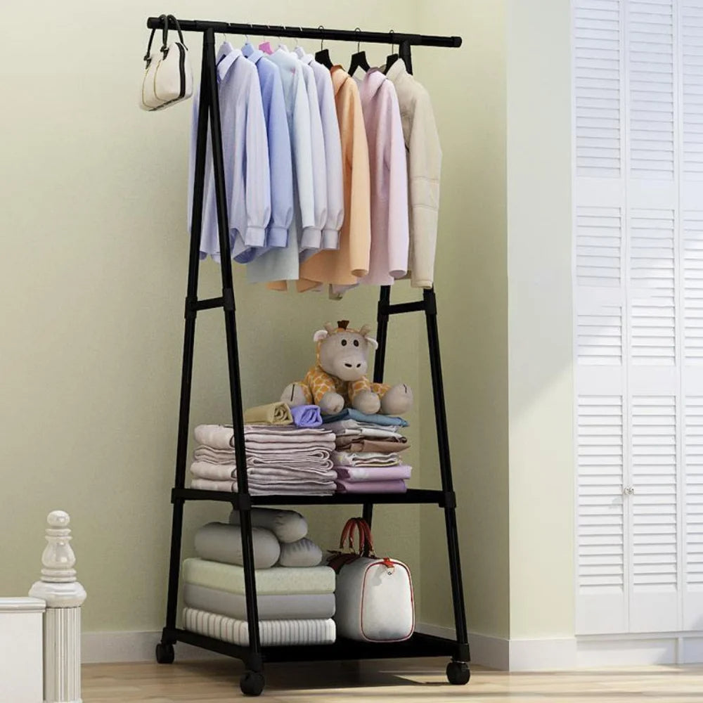 Multipurpose Triangle Rack with Movable Wheel