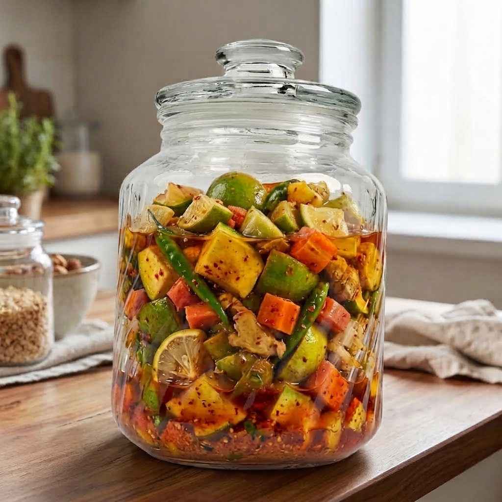 1 Pc Clear Pantry Storage Jar with Secure Lid – Kitchen Food Organiser