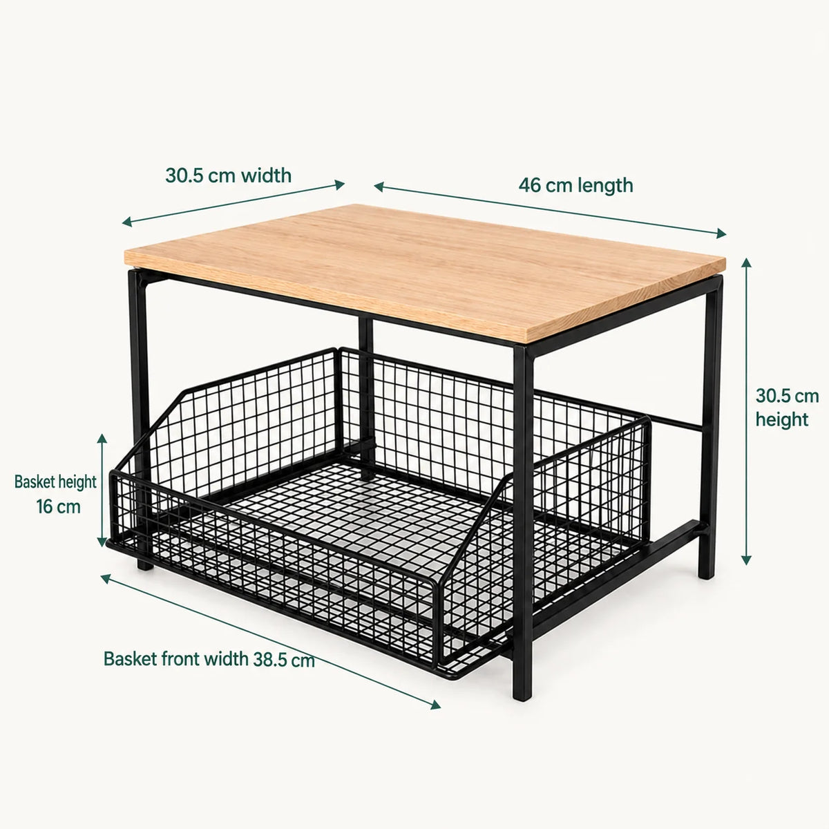 Sliding Kitchen Counter Organiser | Adjustable Countertop Storage Rack