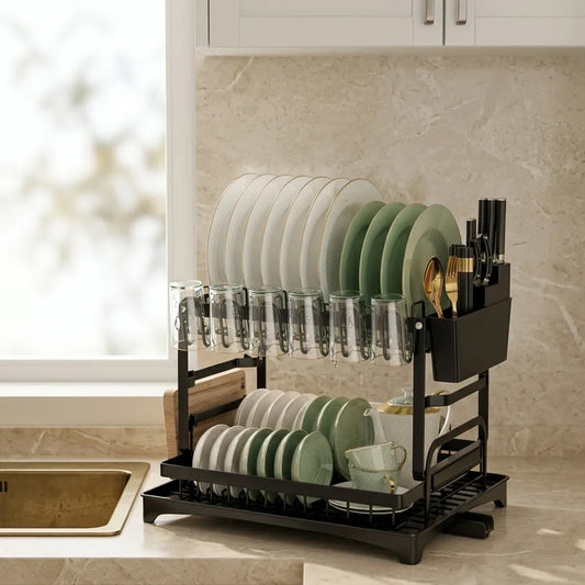 Rust-Proof Multi-Tier Dish Drying Rack – Imported Kitchen Dish Stand