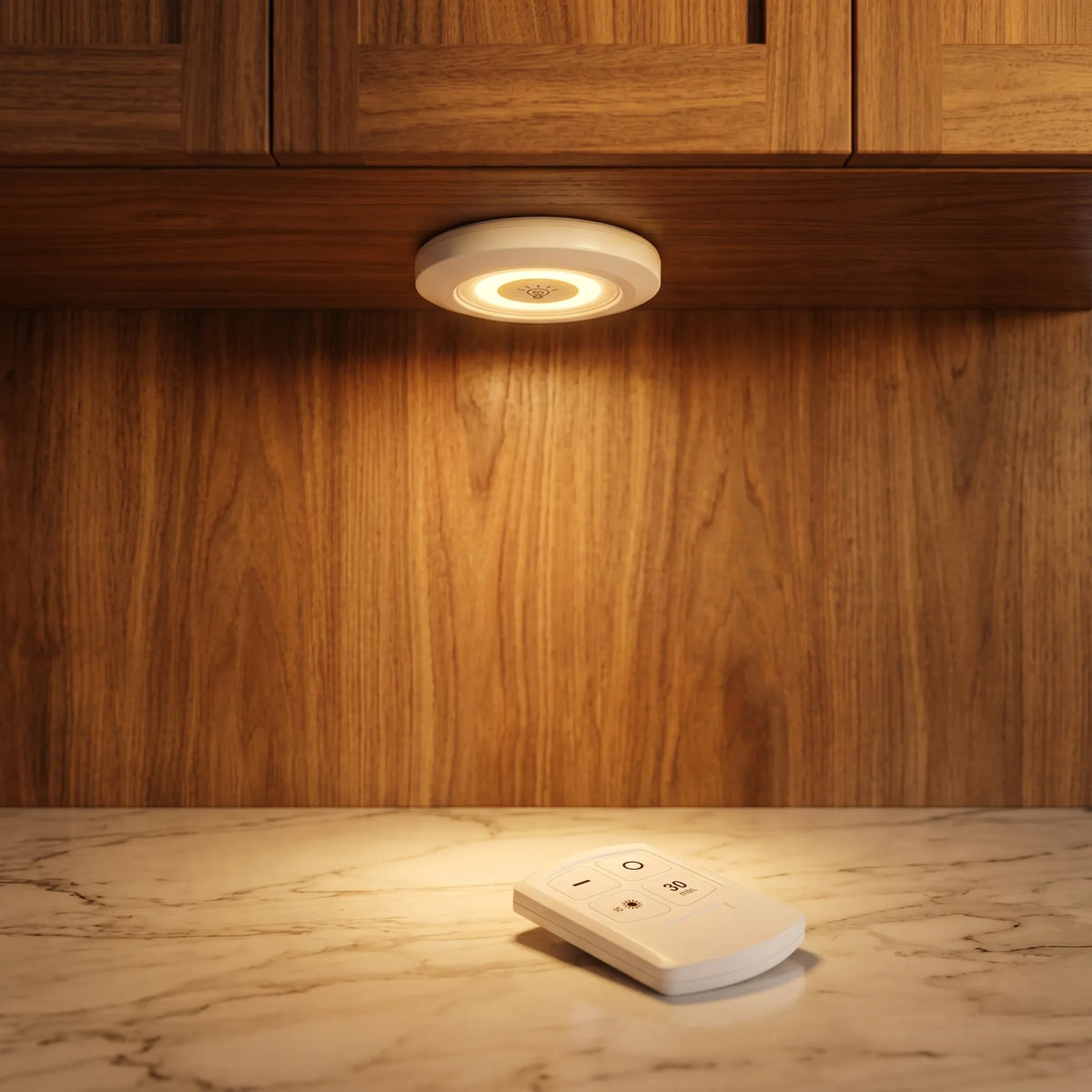 Remote Control LED Tap Lights – Set of 3 Wireless Cabinet & Wardrobe Lights