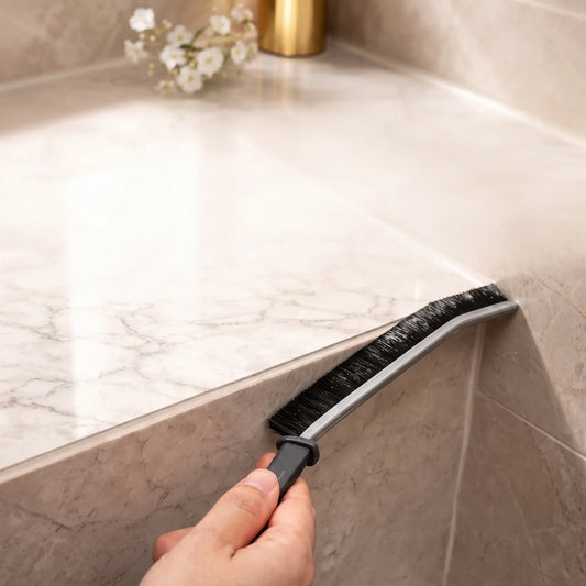 Hard Bristle Gap Cleaning Brush – Pair Set for Tiles, Tracks & Corners