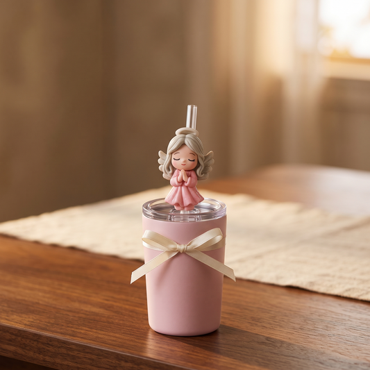 Cute Fairy Straw Topper – Silicone Straw Cover (1 Pc)