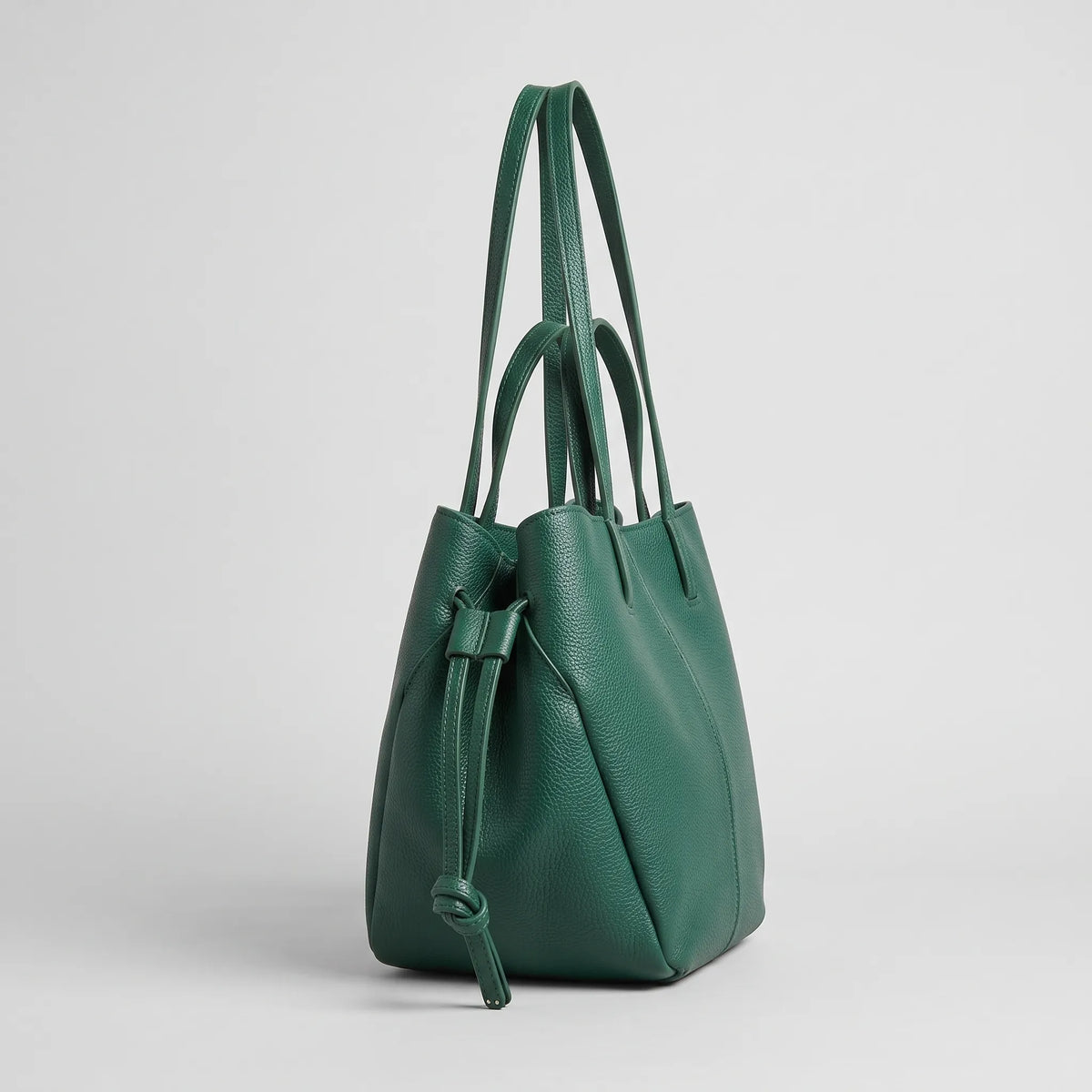 Emerald Leather Tote Bag for Women – Large Capacity Shoulder & Underarm Handbag
