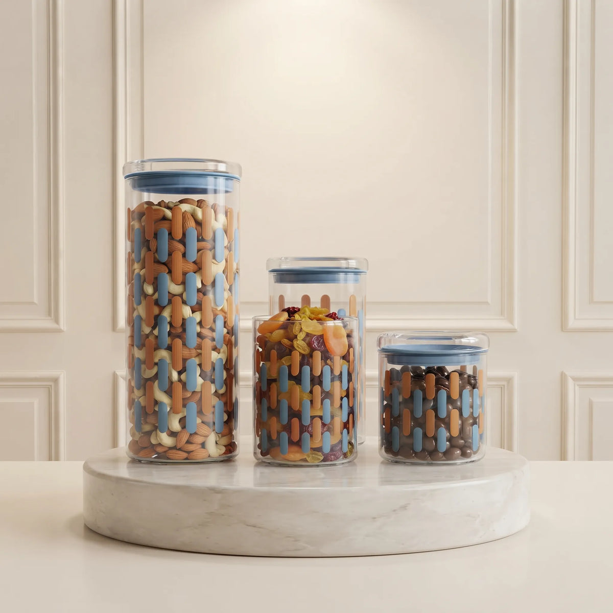 3-Piece Kitchen Canister Set – Food Storage & Pantry Organisers