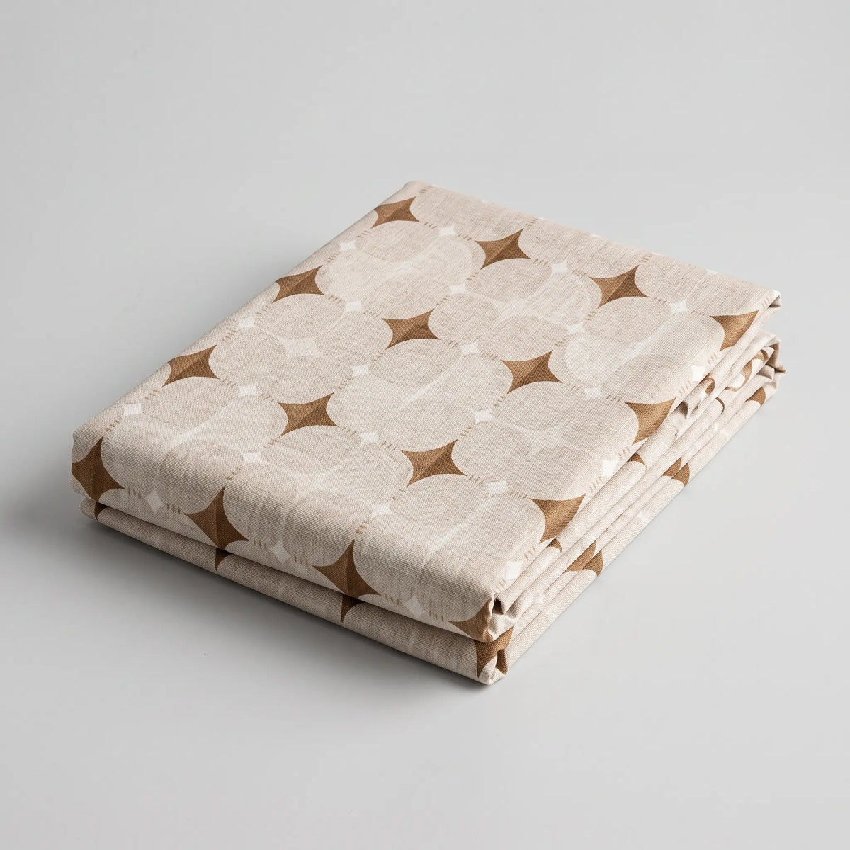 3 Pcs Neutral Geometric Star Print Bedding Set