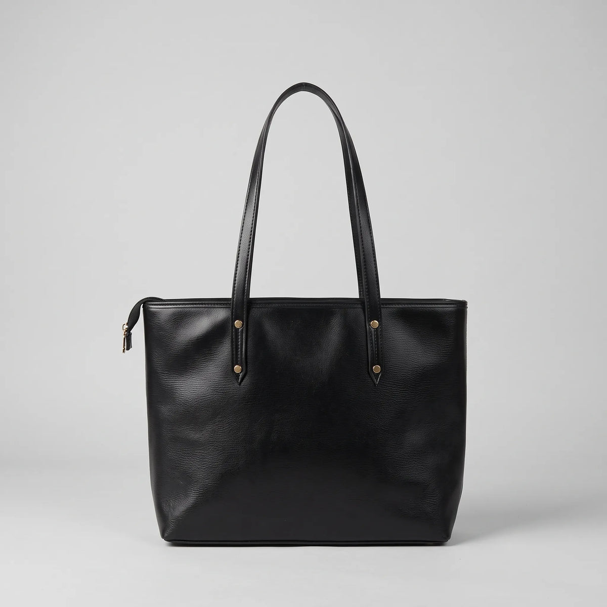 The Aria Premium Everyday Leather Tote with Zipper Closure