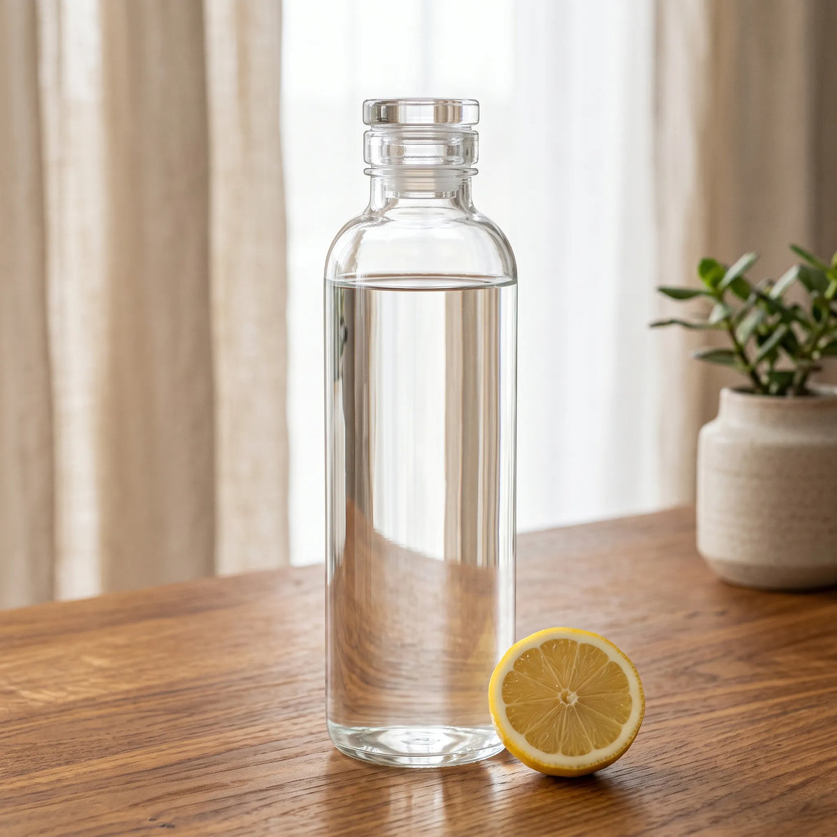 500ml Glass Water Bottle – BPA-Free Reusable Drinking Bottle