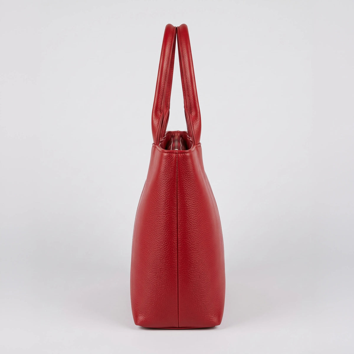 Classic Red Zippered Tote Bag – Women’s Everyday Handbag