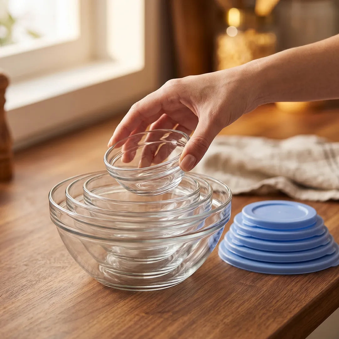 5-Piece Glass Meal Prep Container Set