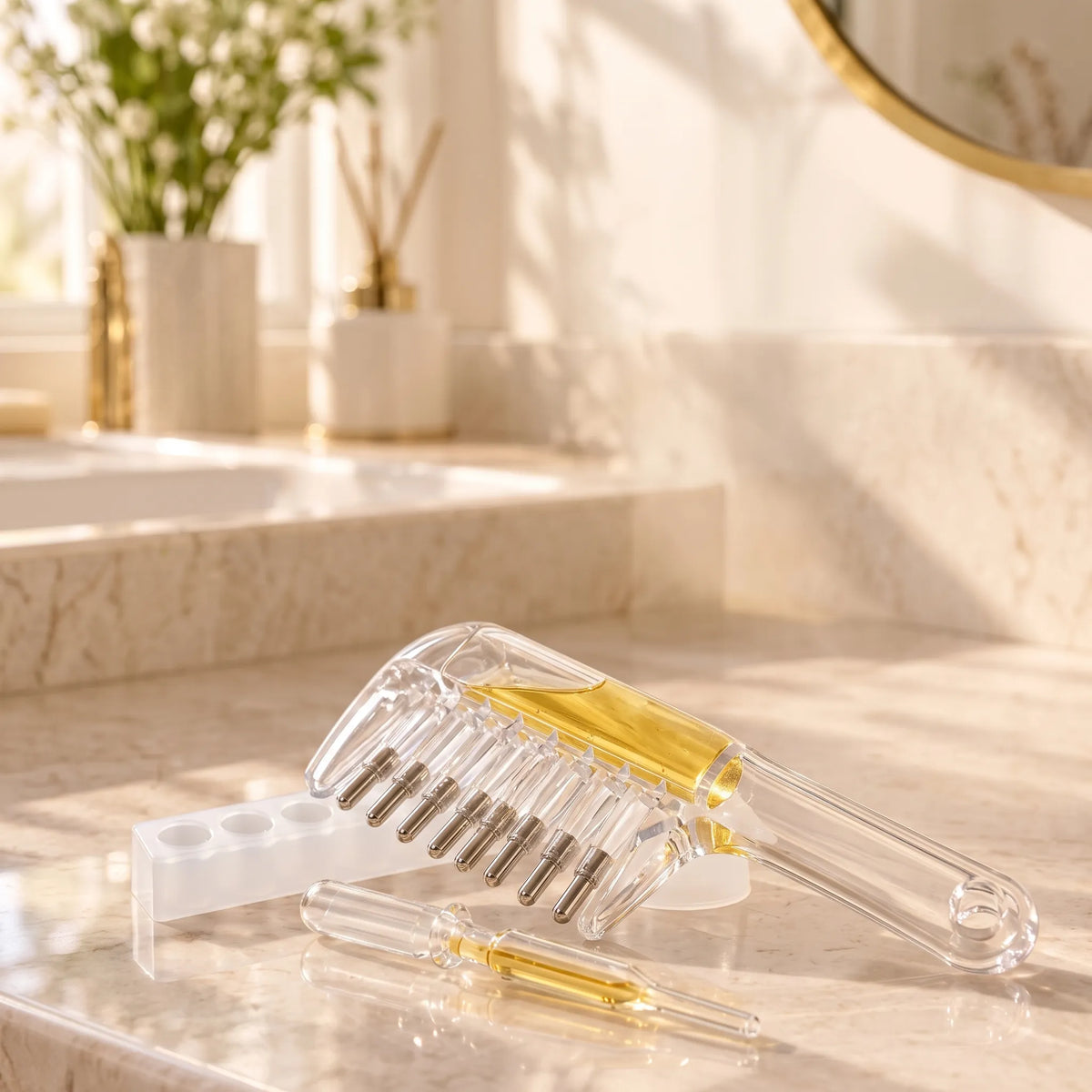 Hair Oil Applicator Comb for Scalp Massage & Even Oil Distribution