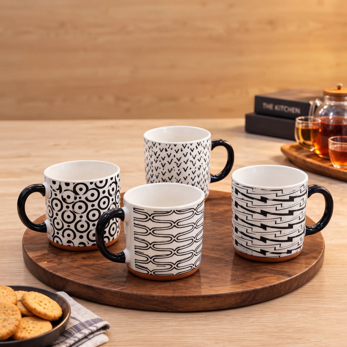 4-Piece Ceramic Tea Mug Set – Everyday Tea & Coffee Cups