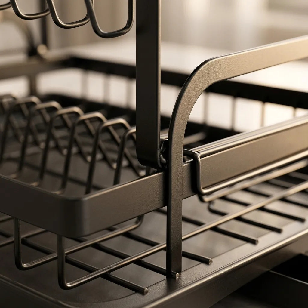 Rust-Proof Multi-Tier Dish Drying Rack – Imported Kitchen Dish Stand