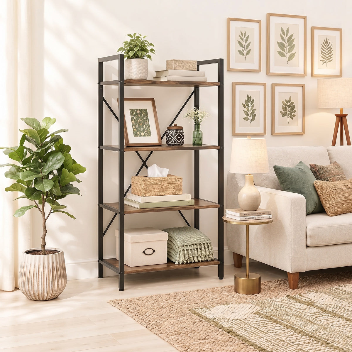 4-Tier Universal Storage Rack | Multi-Purpose Organiser with Optional Wheels
