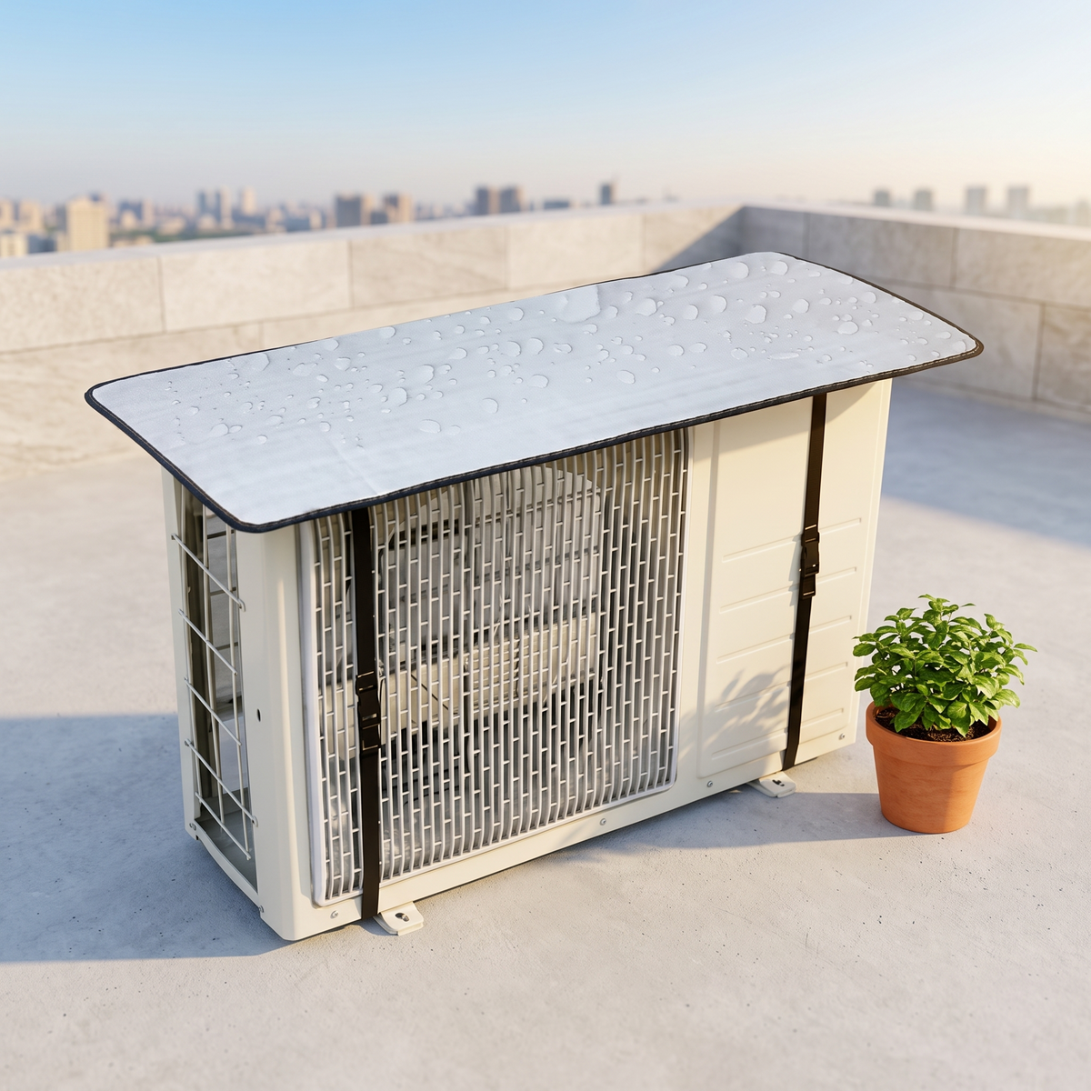 Outdoor AC Unit Shade Cover – Weatherproof Sun & Rain Protector