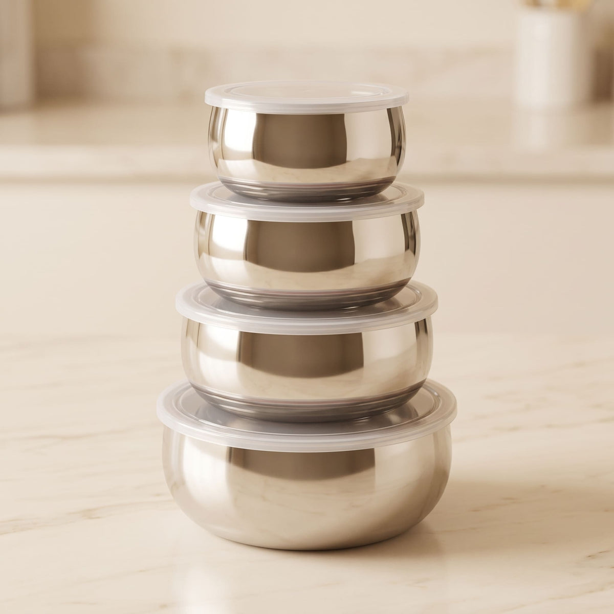 Stackable Stainless Steel Lunch Box | Lightweight Food Storage Container
