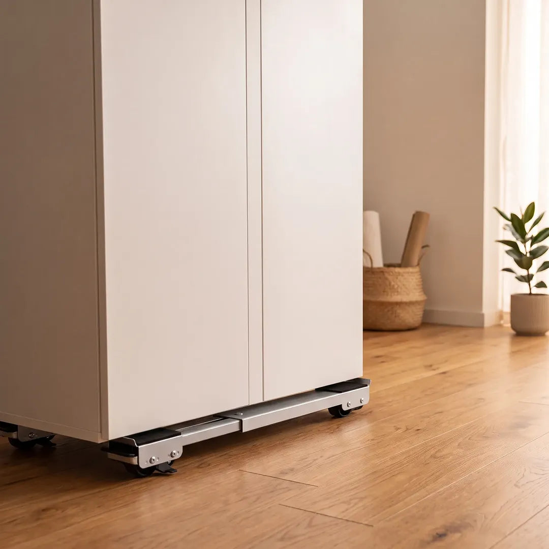 Adjustable Washing Machine Stand with Wheels