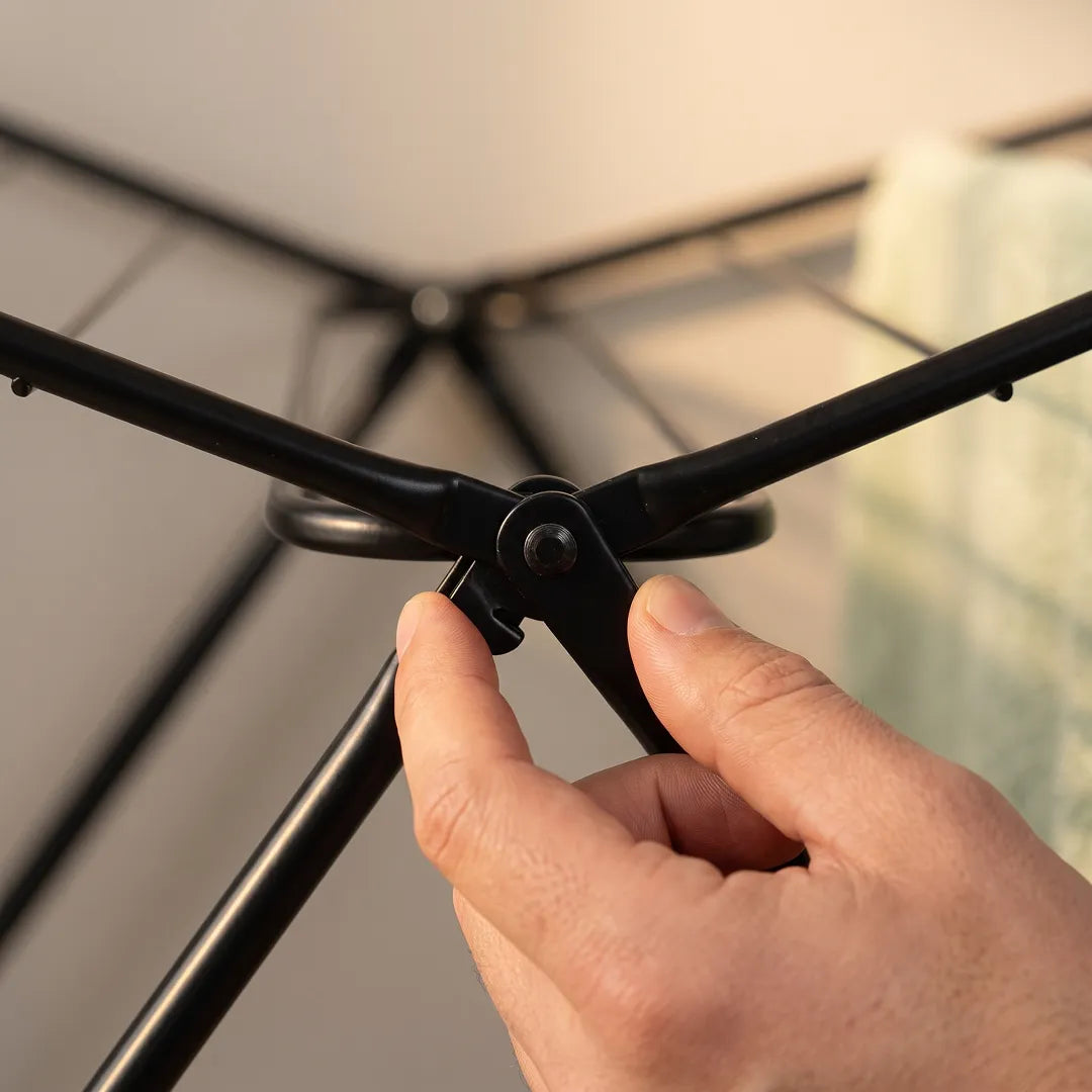 Foldable Clothes Black Drying Rack for Indoor & Outdoor Use