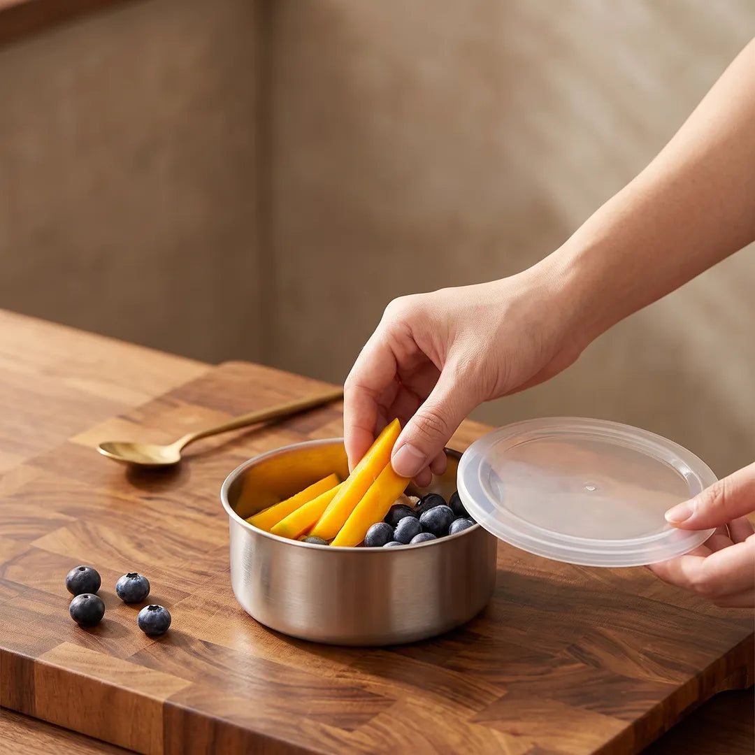 5-Piece Stainless Steel Meal Prep Container Set