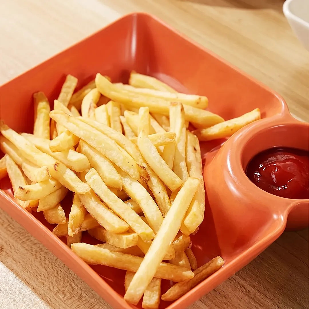 4-Piece Serving Plate & Dip Bowl Set