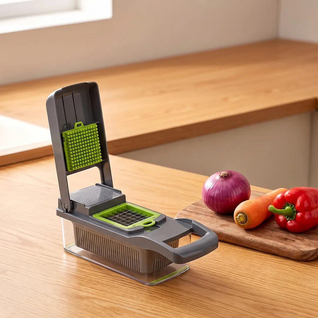 16-in-1 Manual Vegetable Chopper & Slicer