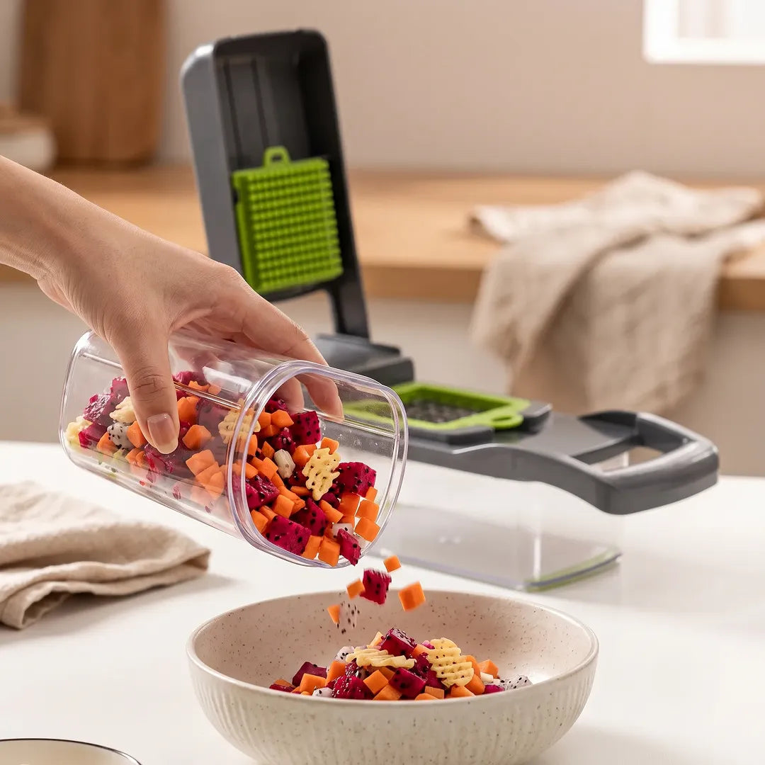 16-in-1 Manual Vegetable Chopper & Slicer