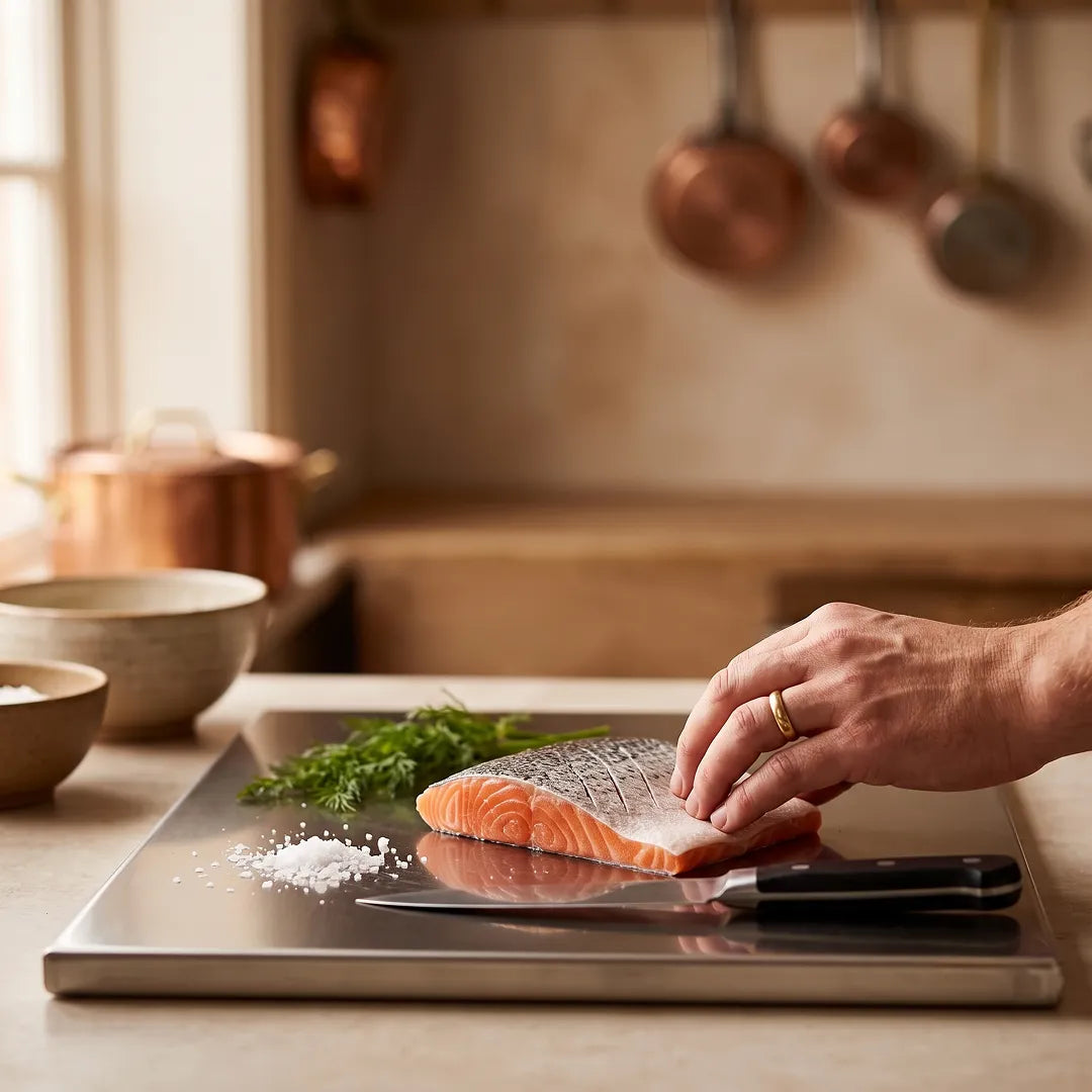 Premium Stainless Steel Kitchen Cutting Board