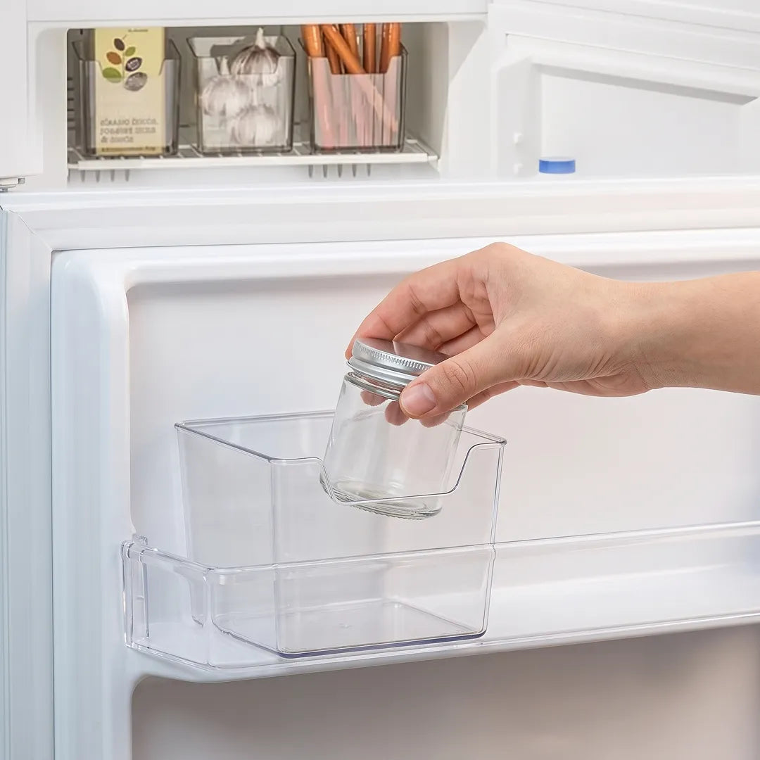 Clear Plastic Fridge Storage Organiser Bin