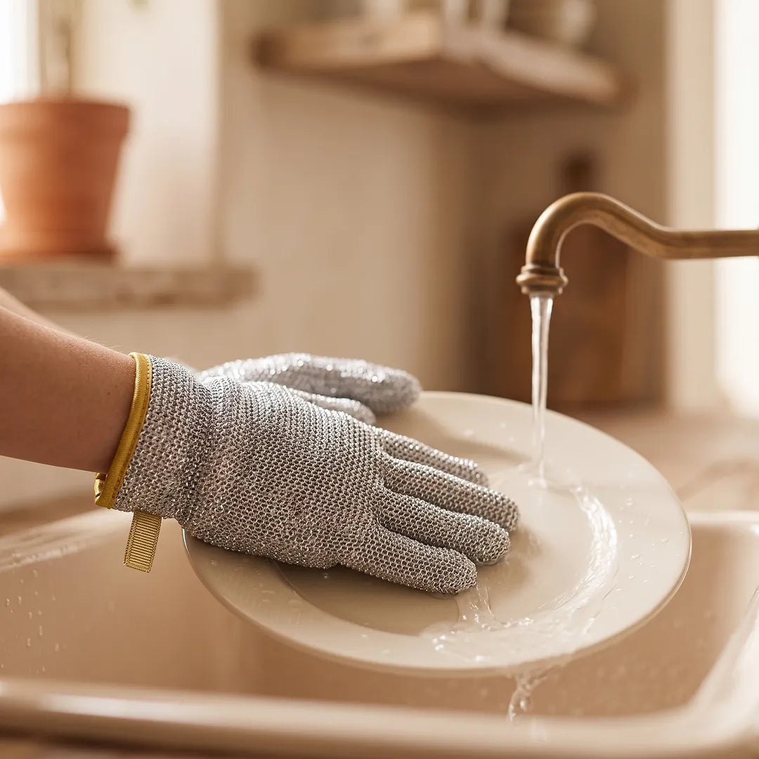Bamboo Fibre Dishwashing & Cleaning Gloves