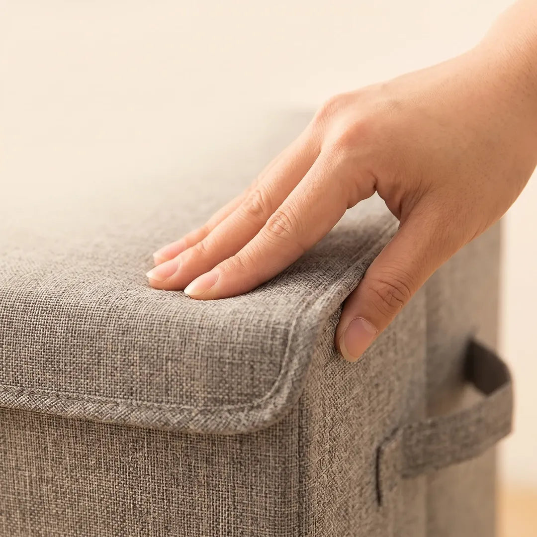 Large Capacity Fabric Laundry Hamper with Lid