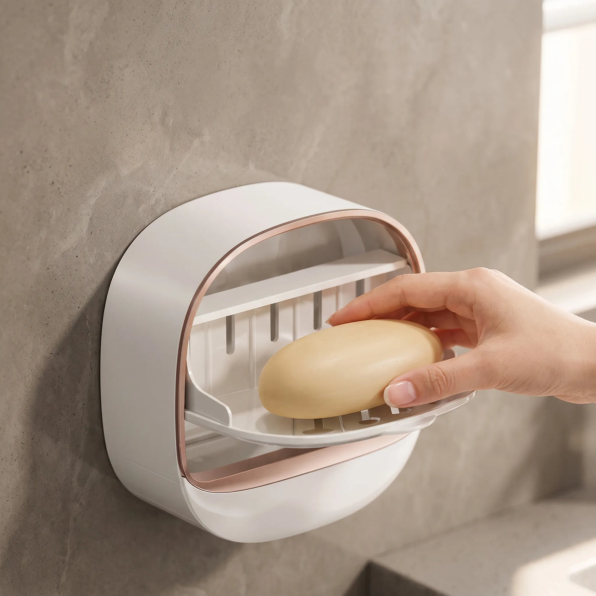Wall-Mounted Soap Box – Modern Bathroom Soap Holder