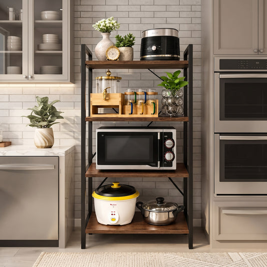 4-Tier Universal Storage Rack | Multi-Purpose Organiser with Optional Wheels