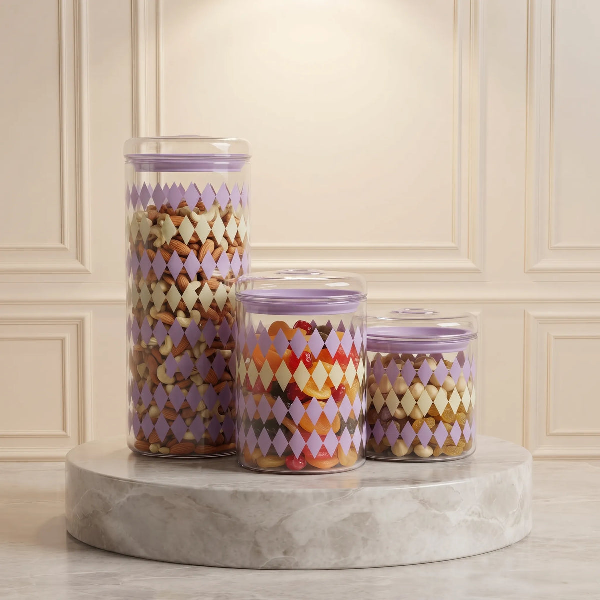 3-Piece Kitchen Canister Set – Food Storage & Pantry Organisers