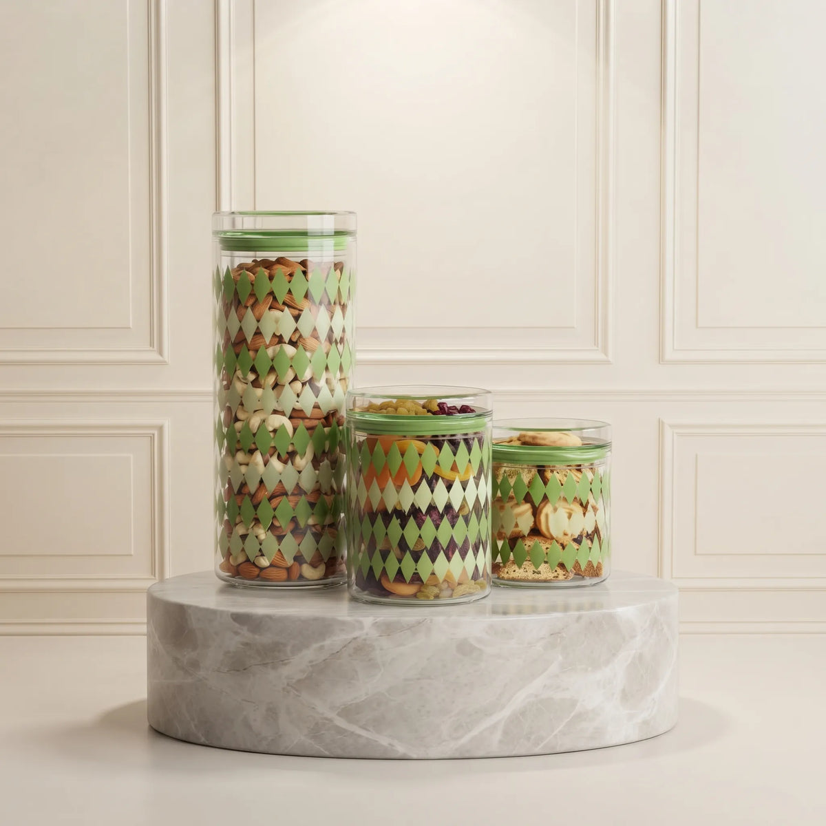 3-Piece Kitchen Canister Set – Food Storage & Pantry Organisers