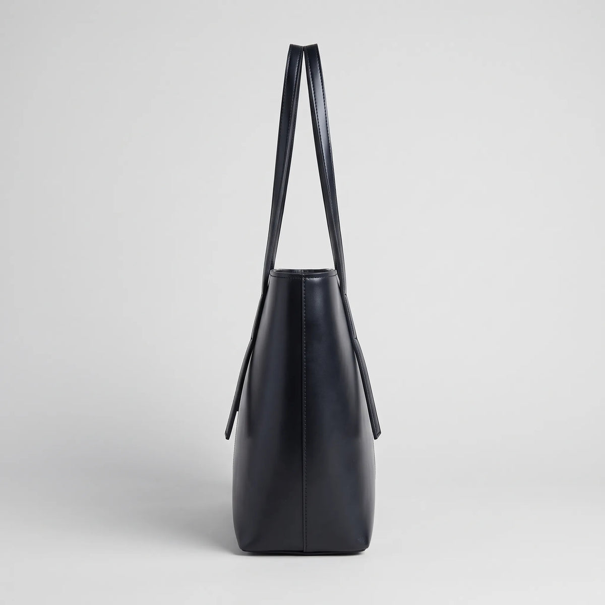 Minimalist Black Faux Leather Handbag | Women’s Everyday Bag