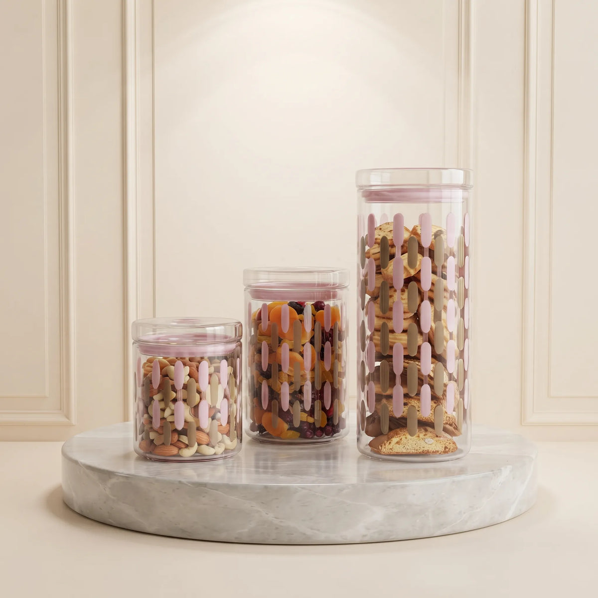 3-Piece Kitchen Canister Set – Food Storage & Pantry Organisers