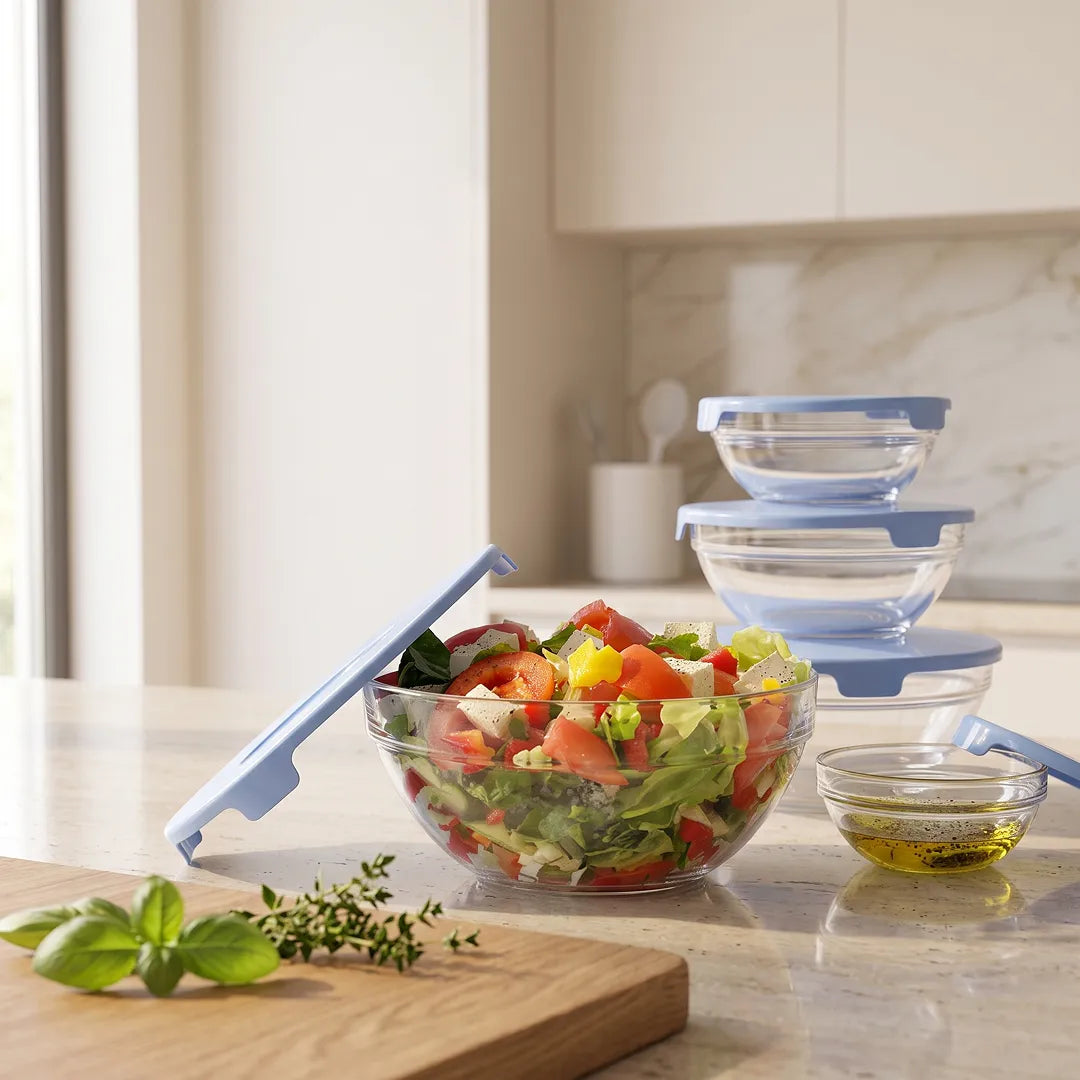 5-Piece Glass Meal Prep Container Set