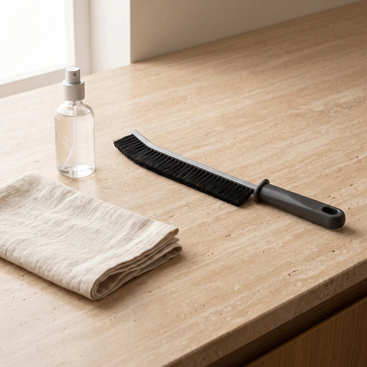 Hard Bristle Gap Cleaning Brush – Pair Set for Tiles, Tracks & Corners