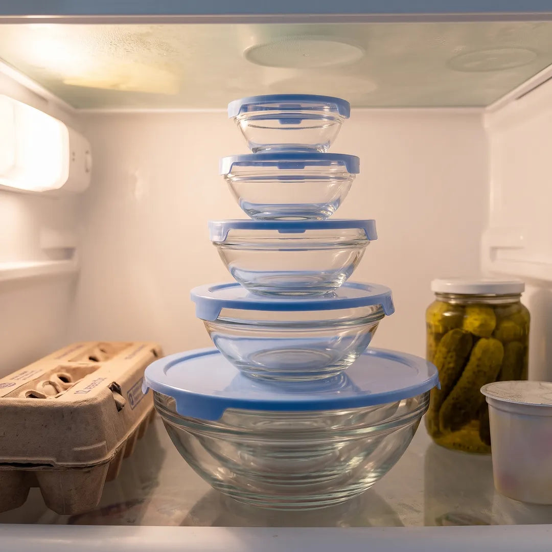 5-Piece Glass Meal Prep Container Set