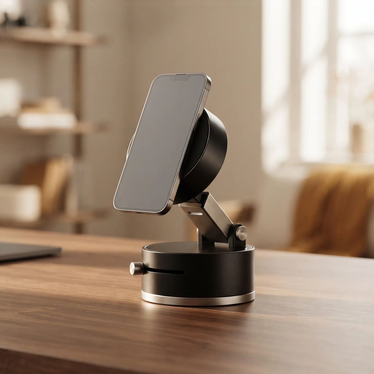 360° Auto-Tracking Magnetic Phone Holder – Desk Mount for Video Calls & Vlogging